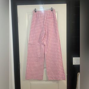BNWT ZARA checkered wide leg dress pants